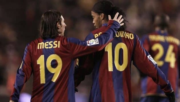 Willian, Messi, Ronaldhinho