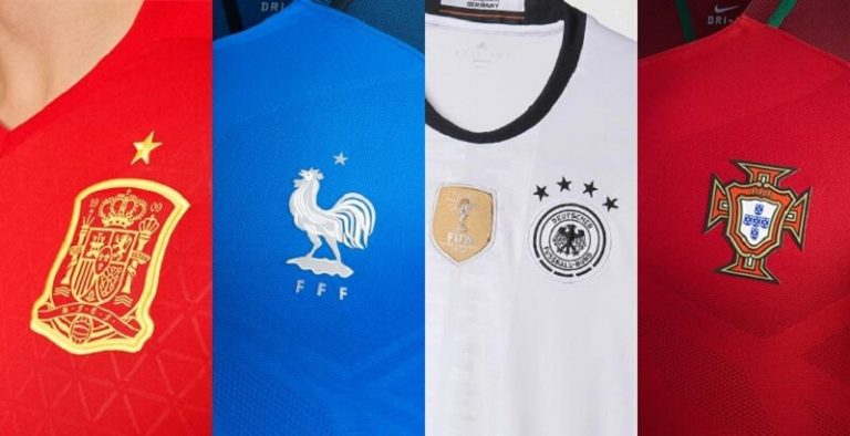 Les maillots des 24 équipes qui joueront l’Euro 2016