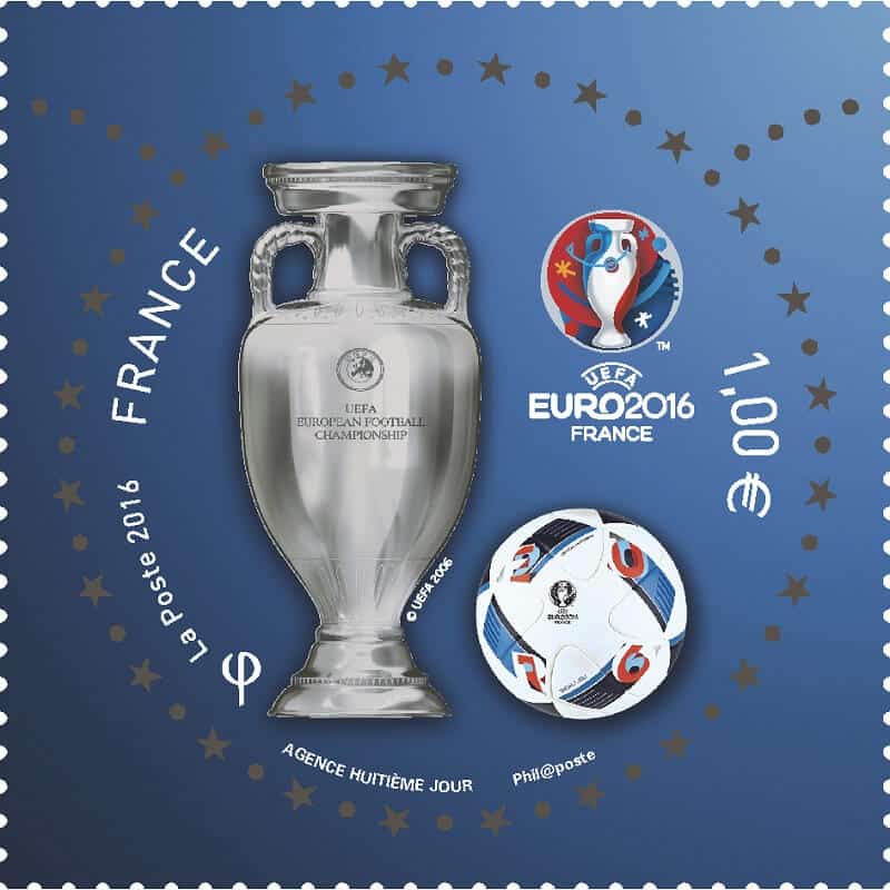 Timbre spécial Euro 2016 France, La Poste