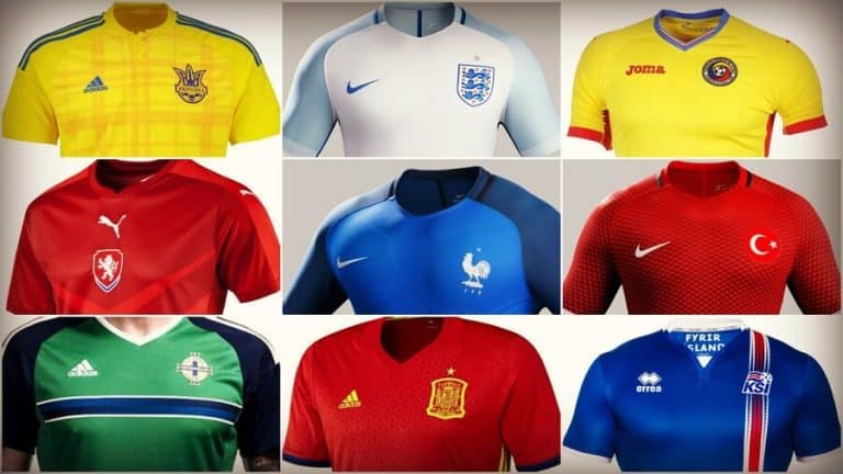 Vote: Quel est le plus beau maillot de l&rsquo;Euro 2016 selon vous ?