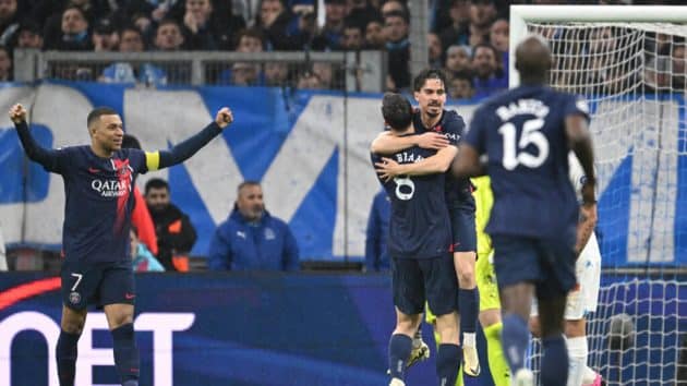 Un PSG réduit à dix surclasse l'OM lors du Classique et creuse l'écart en Ligue 1